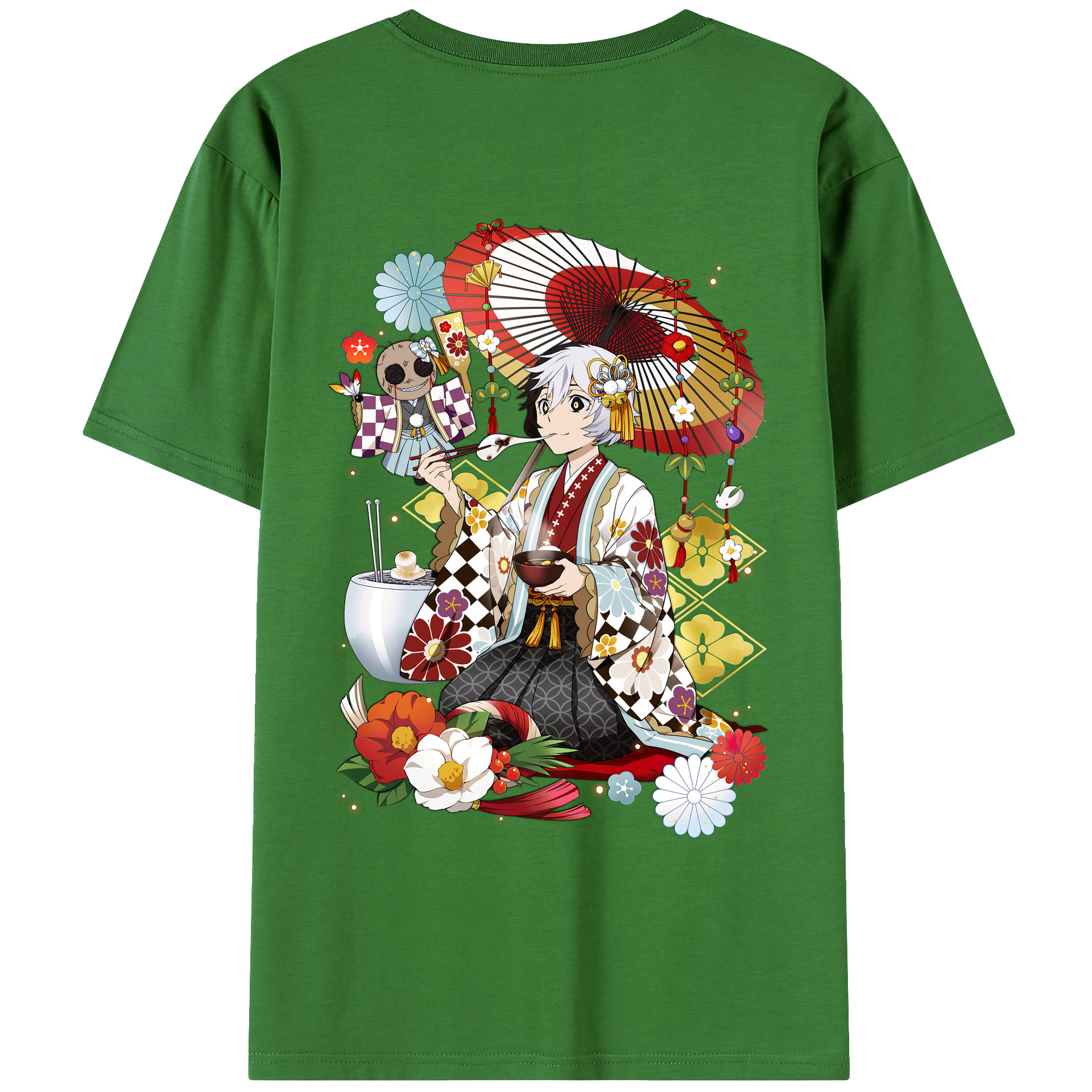 （画像用） 文豪ストレイドッグス Bungo Stray Dogs レディース半袖Tシャツ(バックプリント)